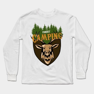 Forest Camping - Deer Mountain Long Sleeve T-Shirt